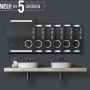 DSK Design LED-Lichtspiegel Silver Conde in 5 Größen für das Badezimmer.