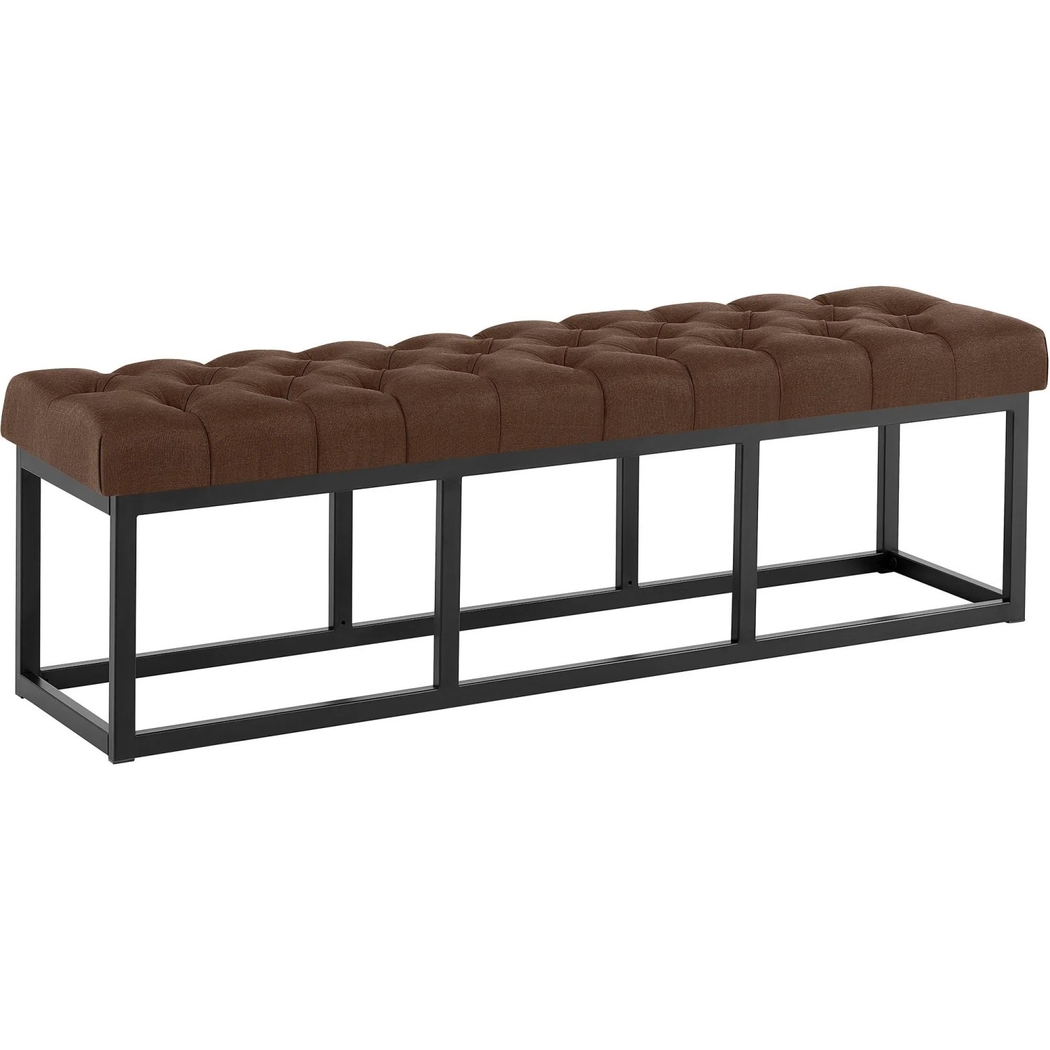 CLP Sitzbank Amun Stoff Schwarz braun/150 cm