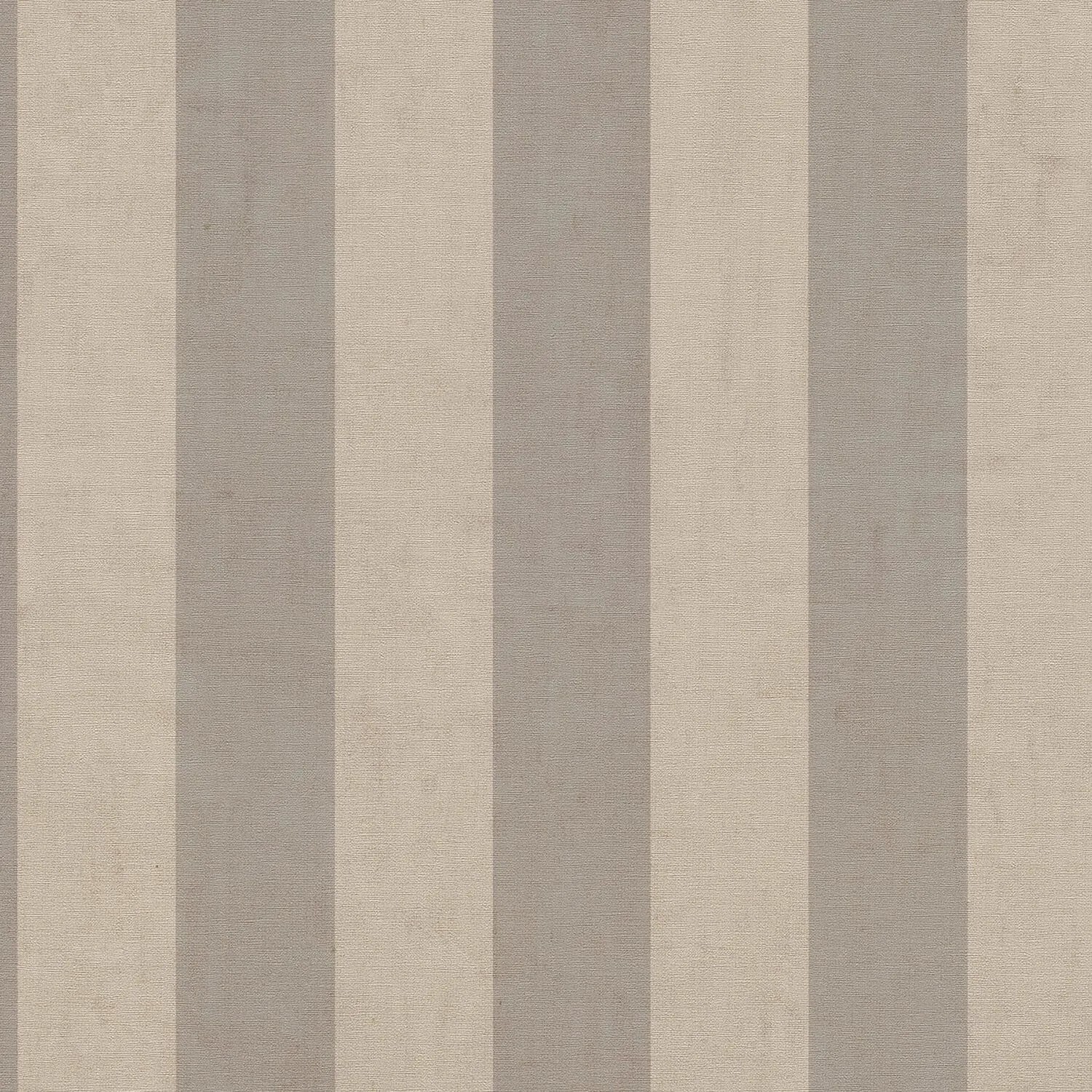 PROFHOME 782264-GU Streifen Tapete Grafisch Matt Grau Beige-Grau 0,53 m x 10,05 m 5,33 m2