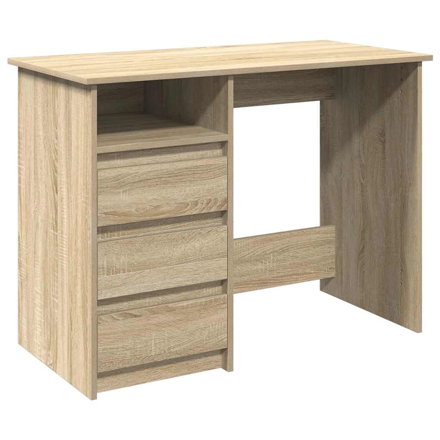 vidaXL Schreibtisch Sonoma-Eiche 102x50x75 cm Holzwerkstoff 860465