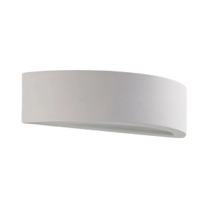 Lindby Wandleuchte Wandlampe Innen Aurel 9621321 Modern in Weiß aus GipsTon 1-flammig E14 Wohnzimmerleuchte