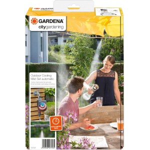 Gardena Sprühnebel-Set City Gardening Outdoor Automatic zur Kühlung auf Balkon und Terrasse.