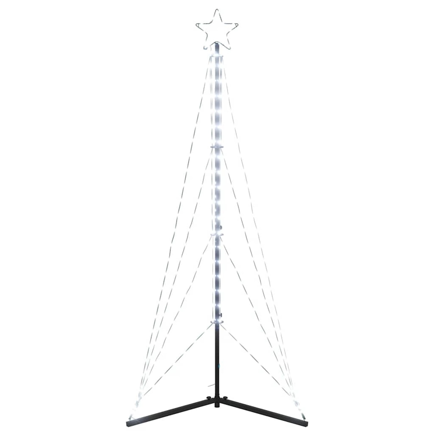 vidaXL LED Weihnachtsbaum 363 LEDs Kaltweiß 182 cm 4016409