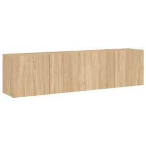 vidaXL TV-Wandschränke 2 Stk Sonoma-Eiche 80x30x41 cm 836957