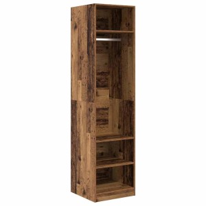 vidaXL Kleiderschrank mit Regal mit Speicher Altholz Holzwerkstoff 875009