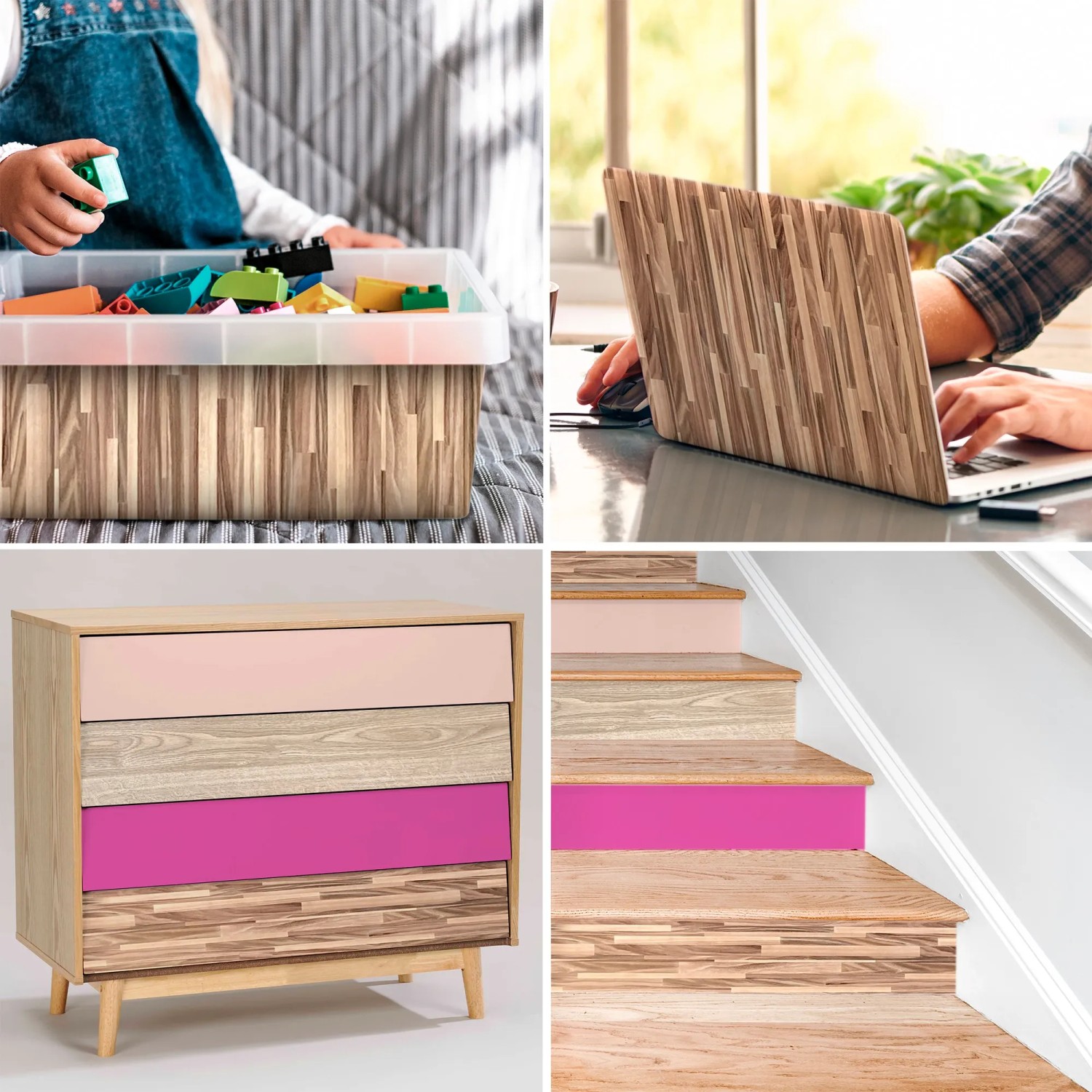 Venilia Möbelfolie Holzoptik Perfect Fix Parkett Braun 67,5 cm x 200 cm kaufen bei OBI