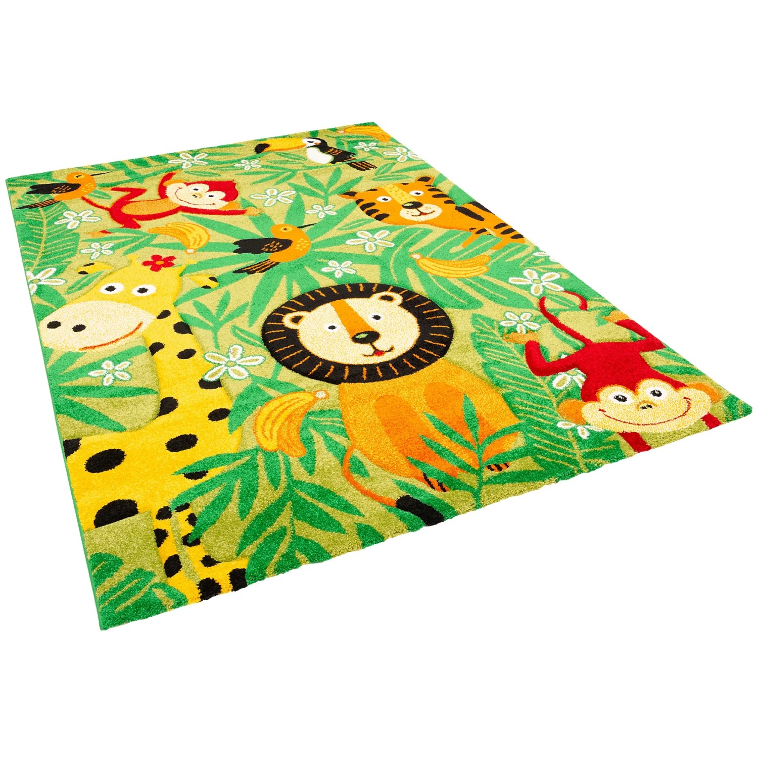 Pergamon Kinder Teppich Maui Kids Safari Grün 200x290cm