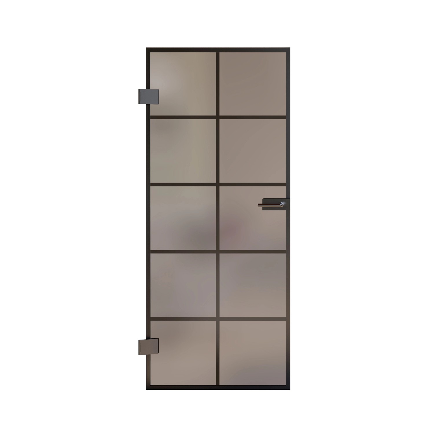 Skyscope Portal Drehtür-Set Slimwork Typ 8 Glas Satiniert 959 x 2.097 mm DIN L