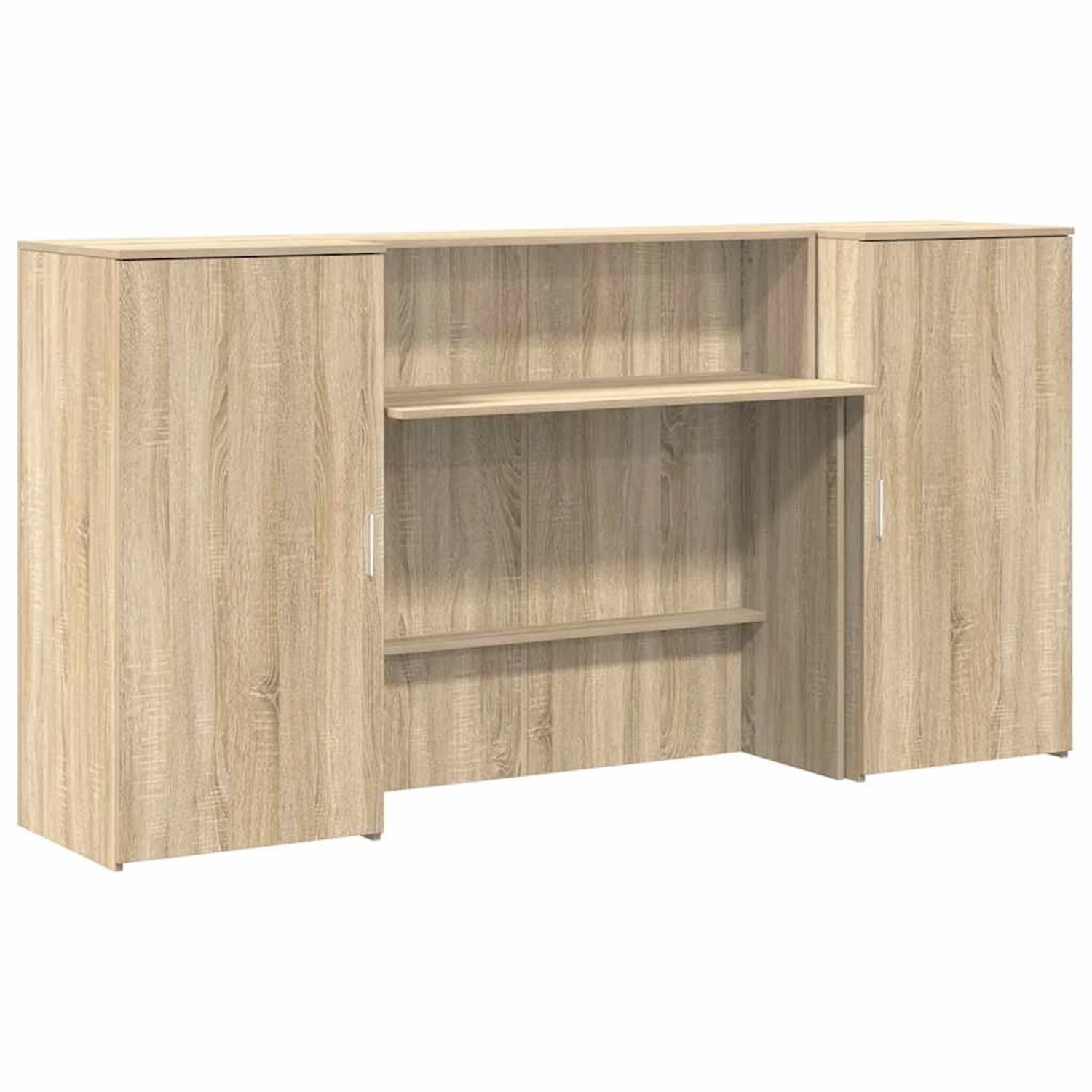 vidaXL Empfangstheke Sonoma-Eiche 200x50x103,5 cm Holzwerkstoff 3324216 günstig online kaufen