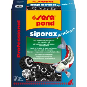 Sera siporax pond protect Professional, 10 Liter. Hochleistungsfiltermedium für Teichfilteranlagen.