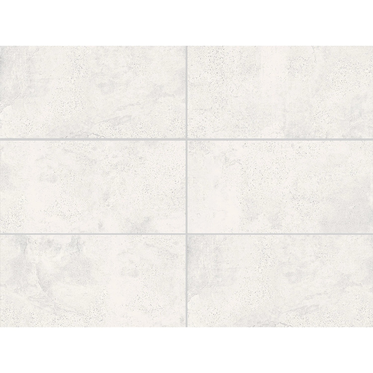 Matte, weiße Feinsteinzeug Bodenfliese (59,8x119,8 cm) mit Steinoptik für Innen- und Außenbereiche.