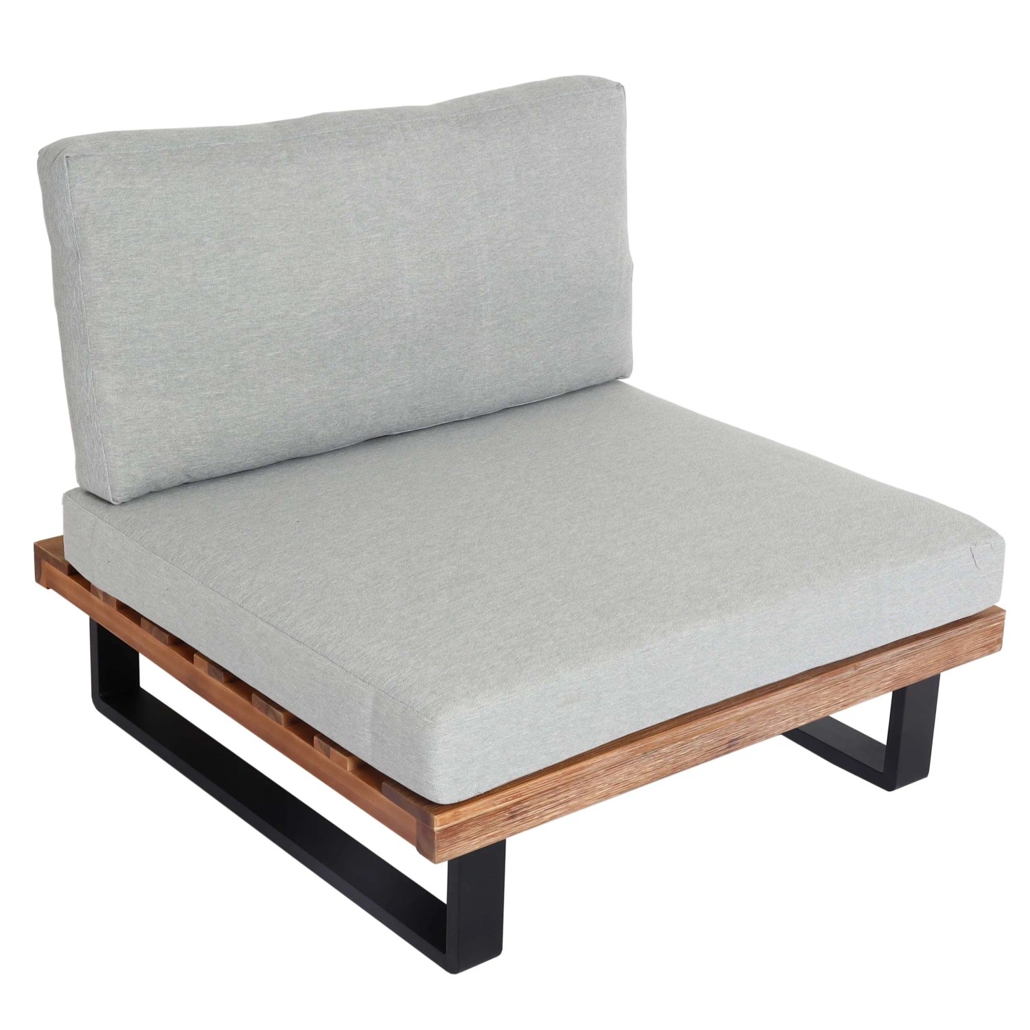 MCW Lounge-Sessel H54 Hellbraun Polster Hellgrau