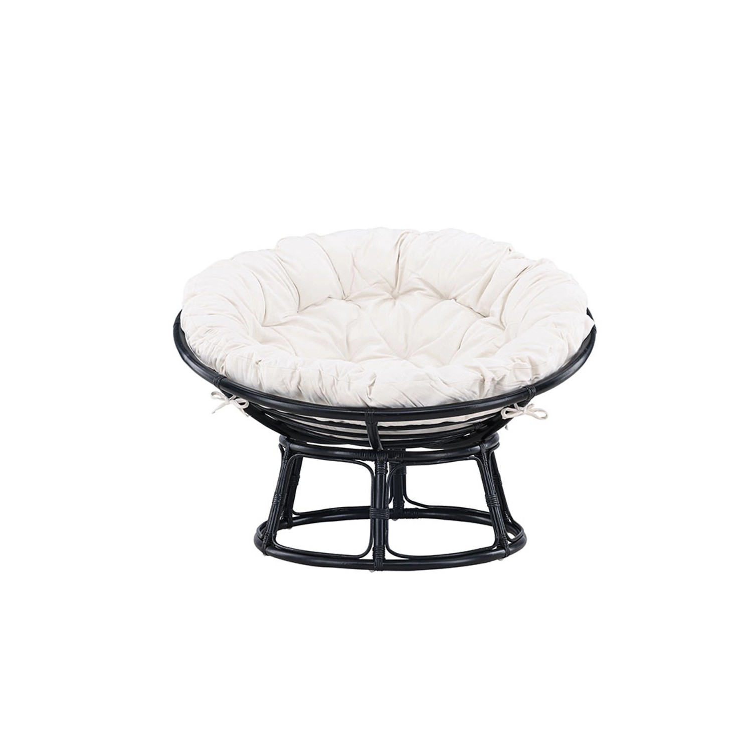 ebuy24 Bonnie Liebesnest Loungesessel Schwarz Sitzhöhe cm 34 Sitzbreite cm 100 Sitztiefe cm 54