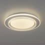 Weiße LED-Deckenleuchte Lago, Ø 40 cm, mit CCT-Farbtemperatursteuerung für flexible Beleuchtung.