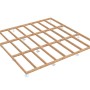 Palmako Fundamentrahmen 450x450 cm, hellbraun, mit LogFoot für Gartenhaus-Zubehör.