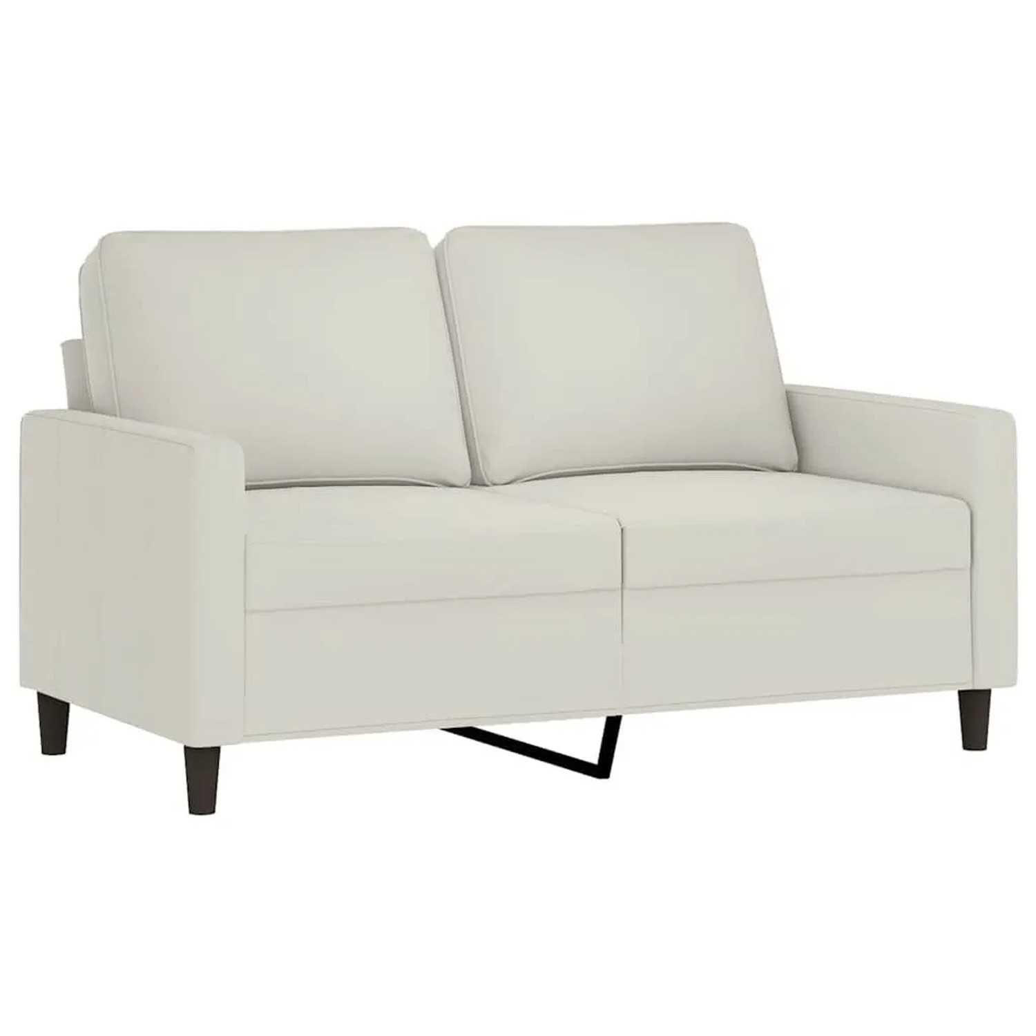 vidaXL 2-Sitzer-Sofa Creme 120 cm Samt 359197 günstig online kaufen