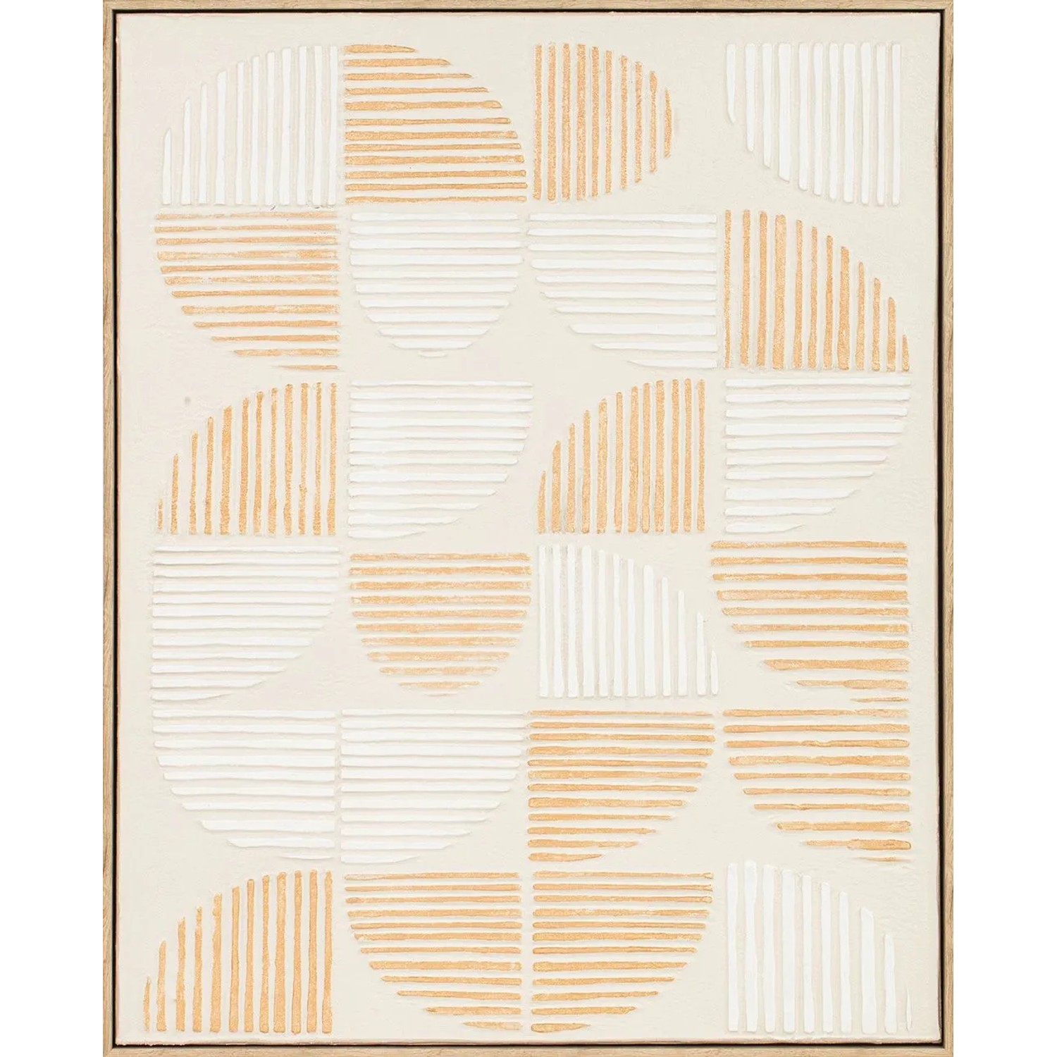 Art Universe Leinwandbild Half Shapes 80 x 100 cm