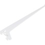 Weißer Einlochträger, 30 cm, für Regalböden und Möbelbau.