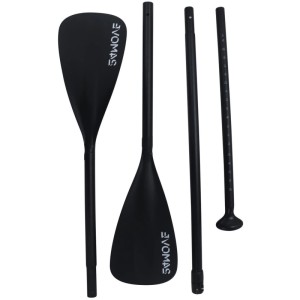 Schwarzes 2in1 Doppelpaddel (230cm) für SUP-Board und Kajak von 24Move. Sport & Fitness.