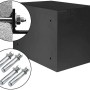 Anthrazitfarbener KARAT Tresor Safemaxx mit elektronischem Schloss, inklusive Befestigungsmaterial.