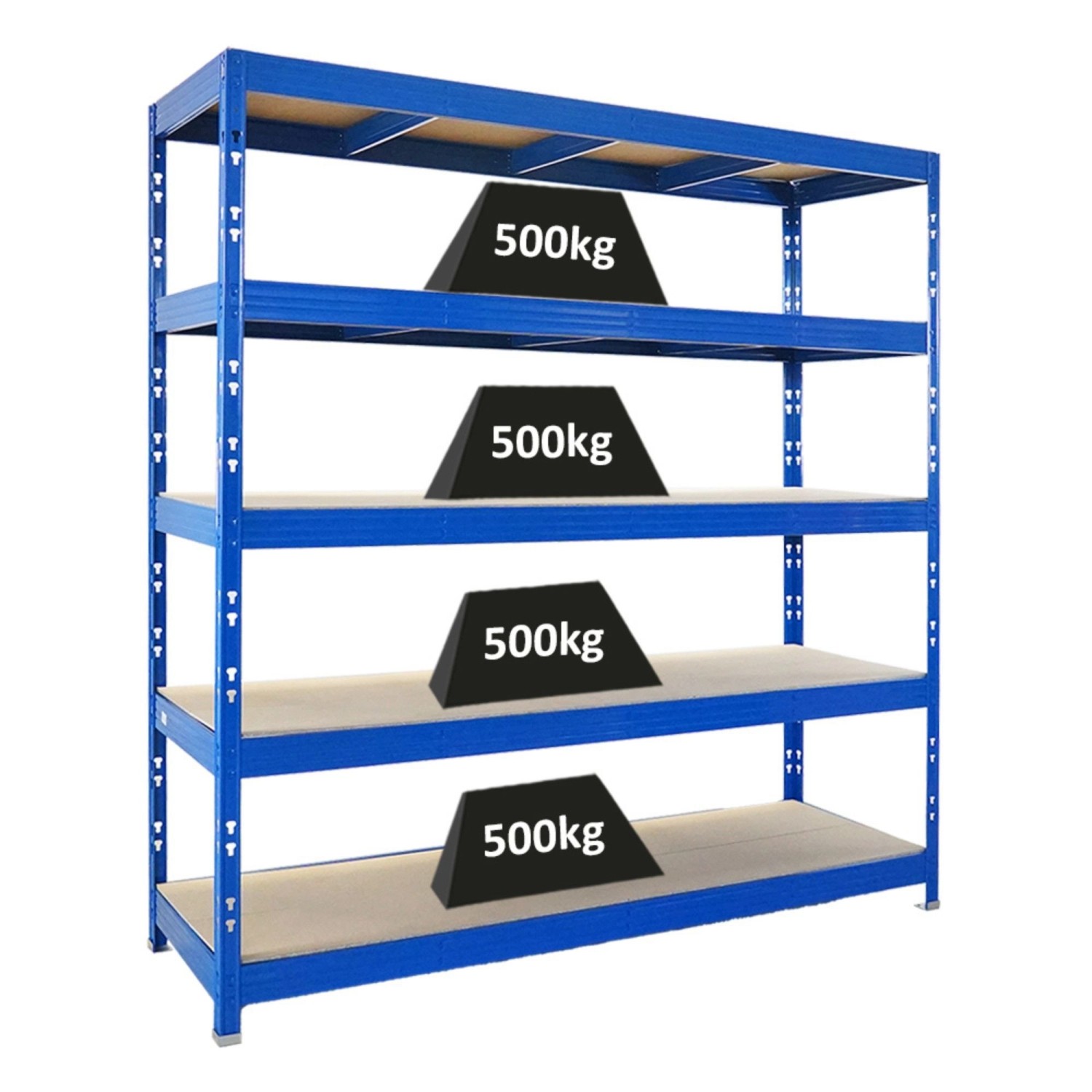PROREGAL Profi Schwerlastregal Rhino HxBxT 200x200x60cm 5 Spanplatten-Ebene günstig online kaufen