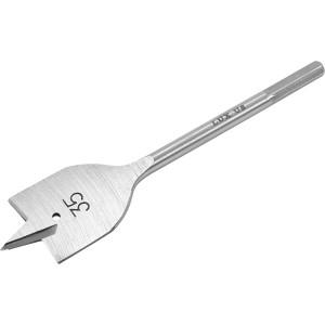 LUX Flachfräsbohrer Classic 35 mm aus Stahl, für präzise Holzarbeiten.