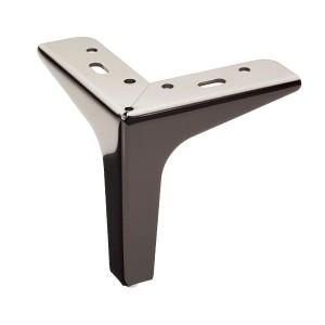 SOTECH Möbelfuß VICTOR Höhe 130 mm Schwarz Verchromt