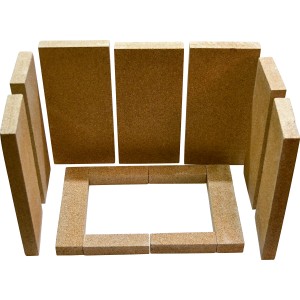 Brennraumverkleidung für Kaminofen Magna 3.0, Ersatzteil für Ofen, Steinoptik