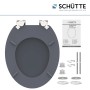 Schütte WC-Sitz Spirit Anthrazit MDF mit Absenkautomatik und Zubehör.