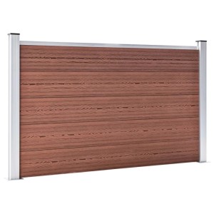 vidaXL Gartenzaun WPC 180x105 cm Braun 49072