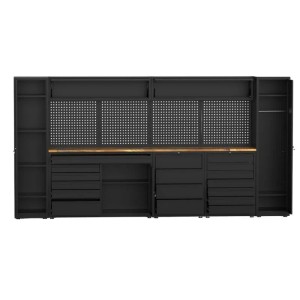 Galaflor Werkzeugschrank mit Arbeitsplatte und Lochwand 2025mm