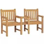 Gartenbank Feierabend aus Teakholz für 2 Personen, robuste Bauweise, ideal für Garten und Terrasse.