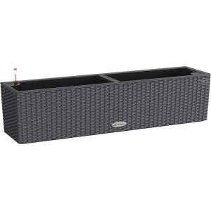 Lechuza Balconera Cottage 80 Blumenkasten in Granit-Optik, 80x19 cm, mit Bewässerungssystem.