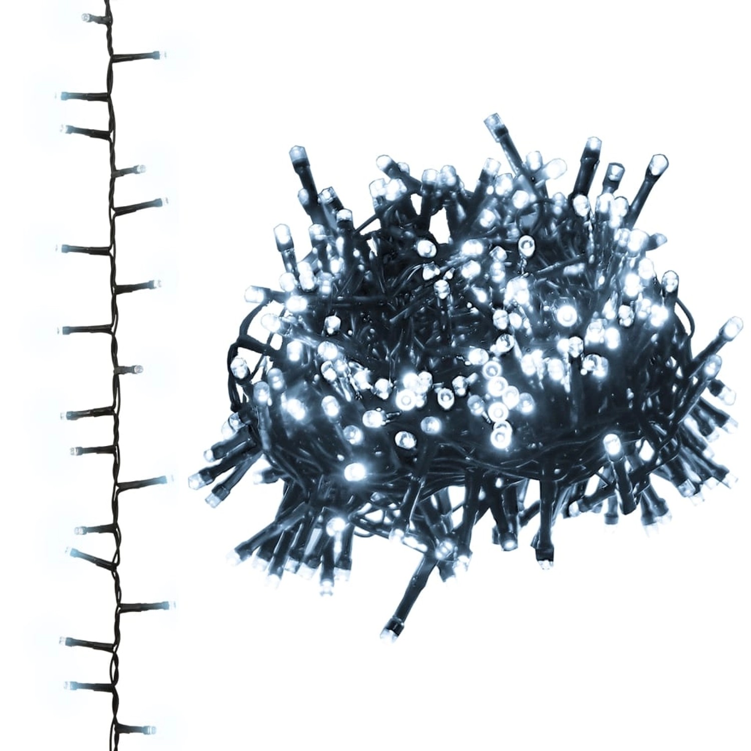 vidaXL LED-Lichterkette mit 2000 LEDs Kaltweiß 45 m PVC 343265