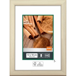 OBI Holz-Wechselrahmen, weiß, 13x18 cm, FSC®-zertifiziert. Bilderrahmen für Fotos und Drucke.