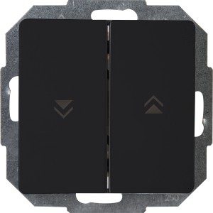 Kopp Jalousienschalter Paris, mattschwarz, für Schalter & Taster.