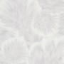 Weiße Erismann Vliestapete Spotlight Bliss mit opulentem Blättermotiv.