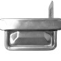 Rinnenendstück rechts für Kastenrinne RG 75 aus Aluminium.