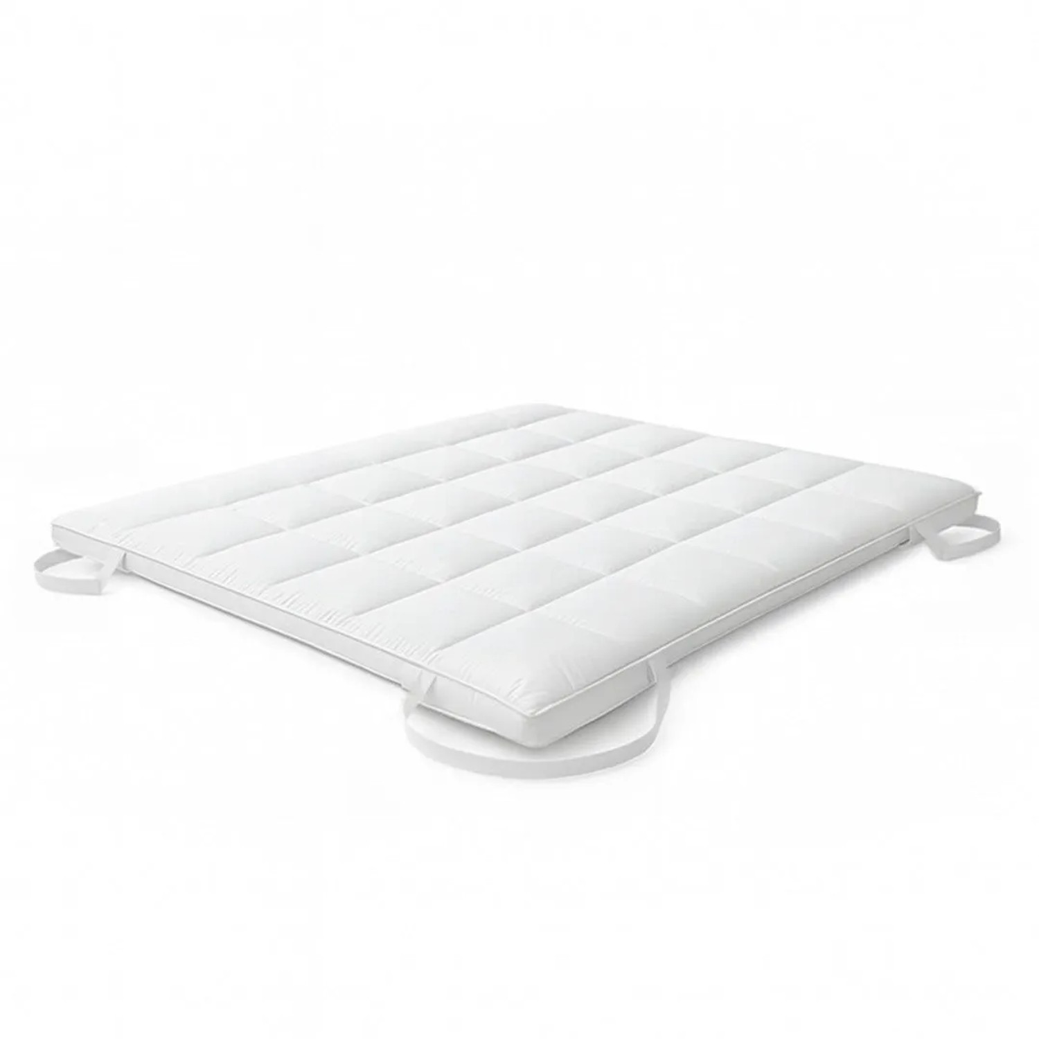 The White Stone Topper 160x190 Cm Aus 500 G Watte Gepolsterter Matratzenschoner Atmungsaktiver Mikrofaserbezug Mit Eckbändern
