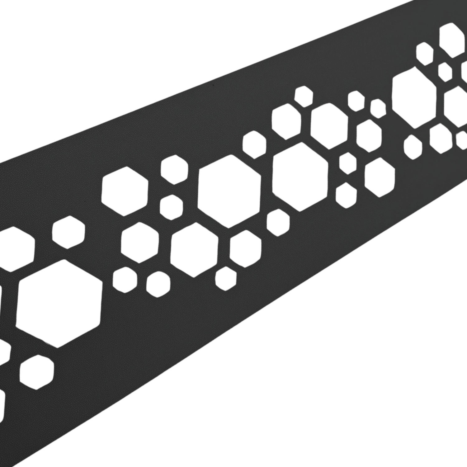 zaunzu Sichtschutz PREMIUM Dekor Hexagon Einzelstreifen Anthrazit 2,55m günstig online kaufen