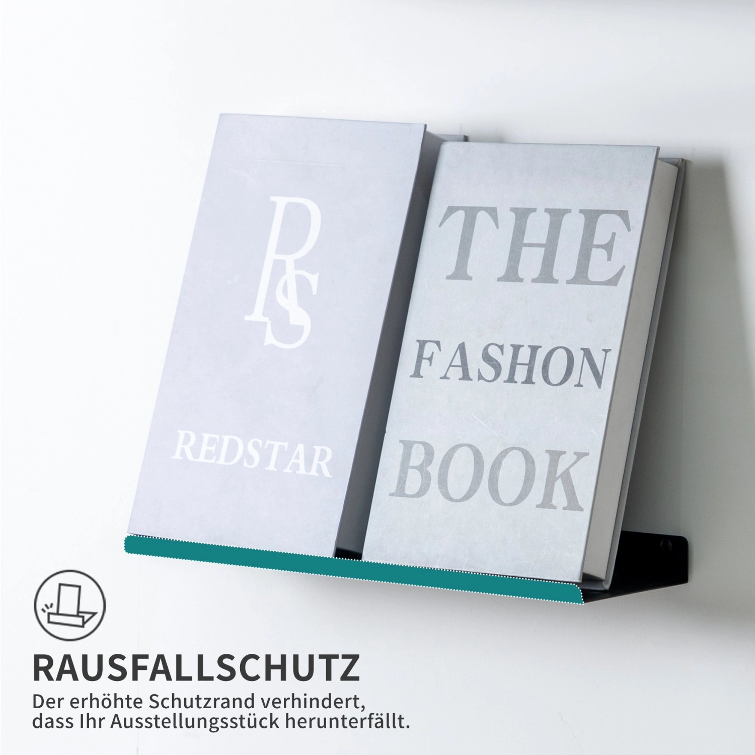 BERLINLODGE Wandregal Metall 3er Set Matte Schwarz Schweberegal Wandboards Bücherregal 3-Teiliges Hängeregal Wanddeko_5