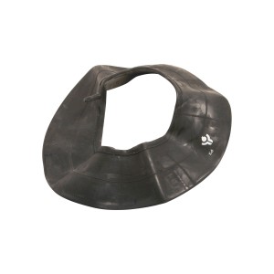 Schwarzer Schlauch Ø 400 mm für Lufträder und Schubkarrenreifen.