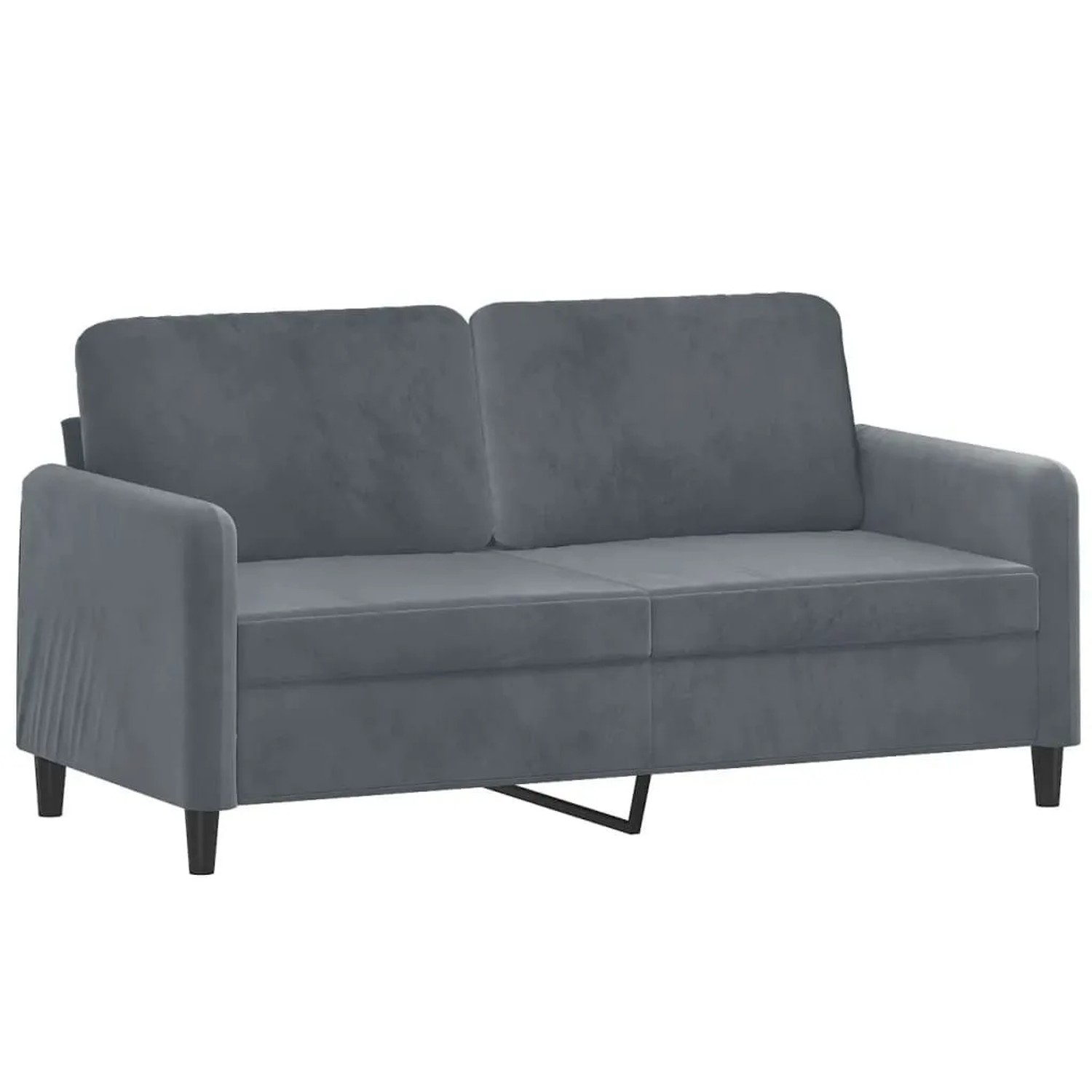 vidaXL 2-Sitzer-Sofa Dunkelgrau 140 cm Samt 359443 günstig online kaufen