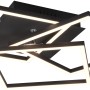 Dimmbare LED-Deckenleuchte Mobile, 28W, schwarz matt, mit geometrischem Design.