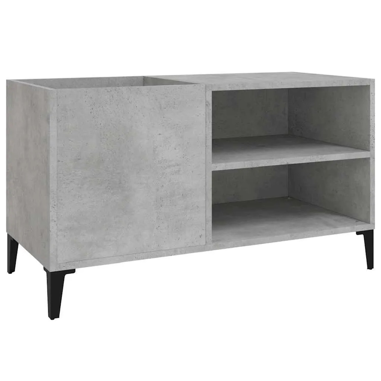 vidaXL Plattenschrank Betongrau 84,5x38x48 cm Holzwerkstoff 831953