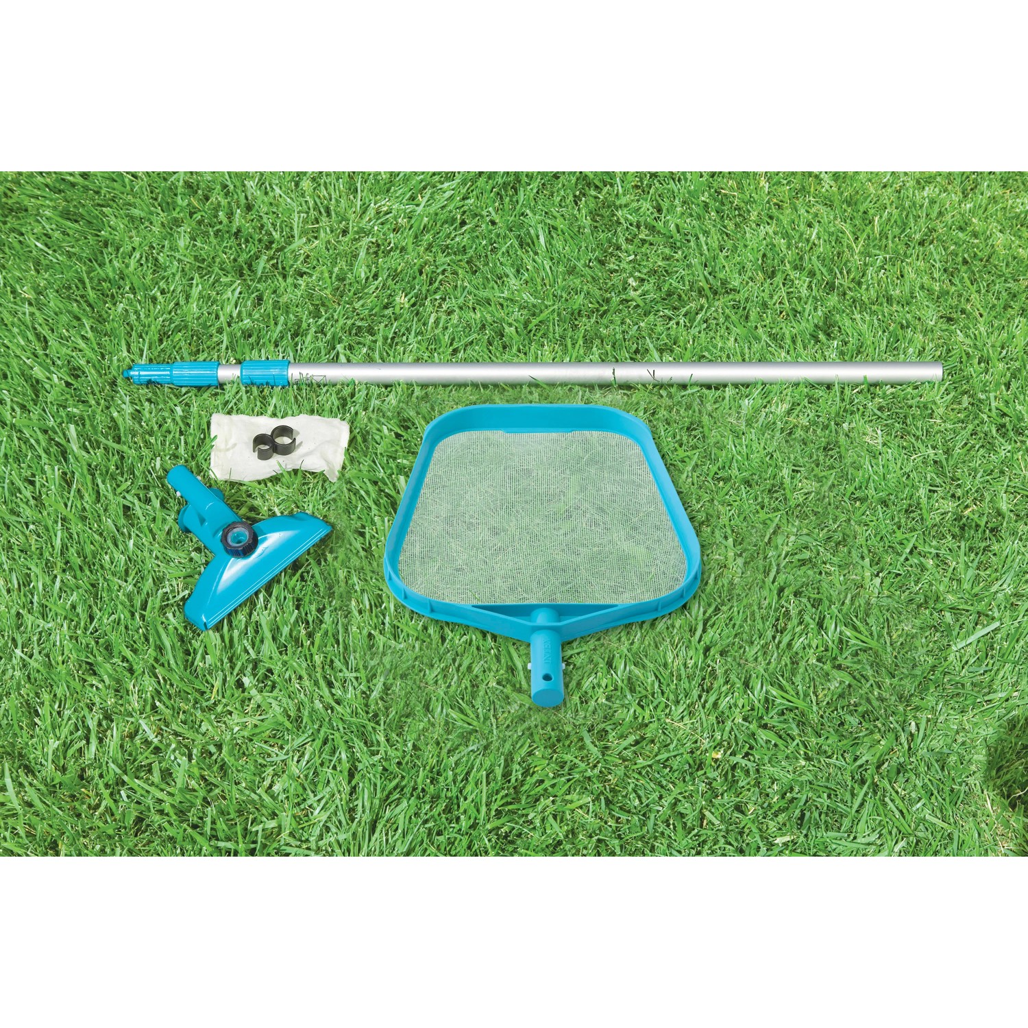 Intex Reinigungs-Set Venturi: Poolsauger mit Kescher, Bodensauger und Teleskopstange.
