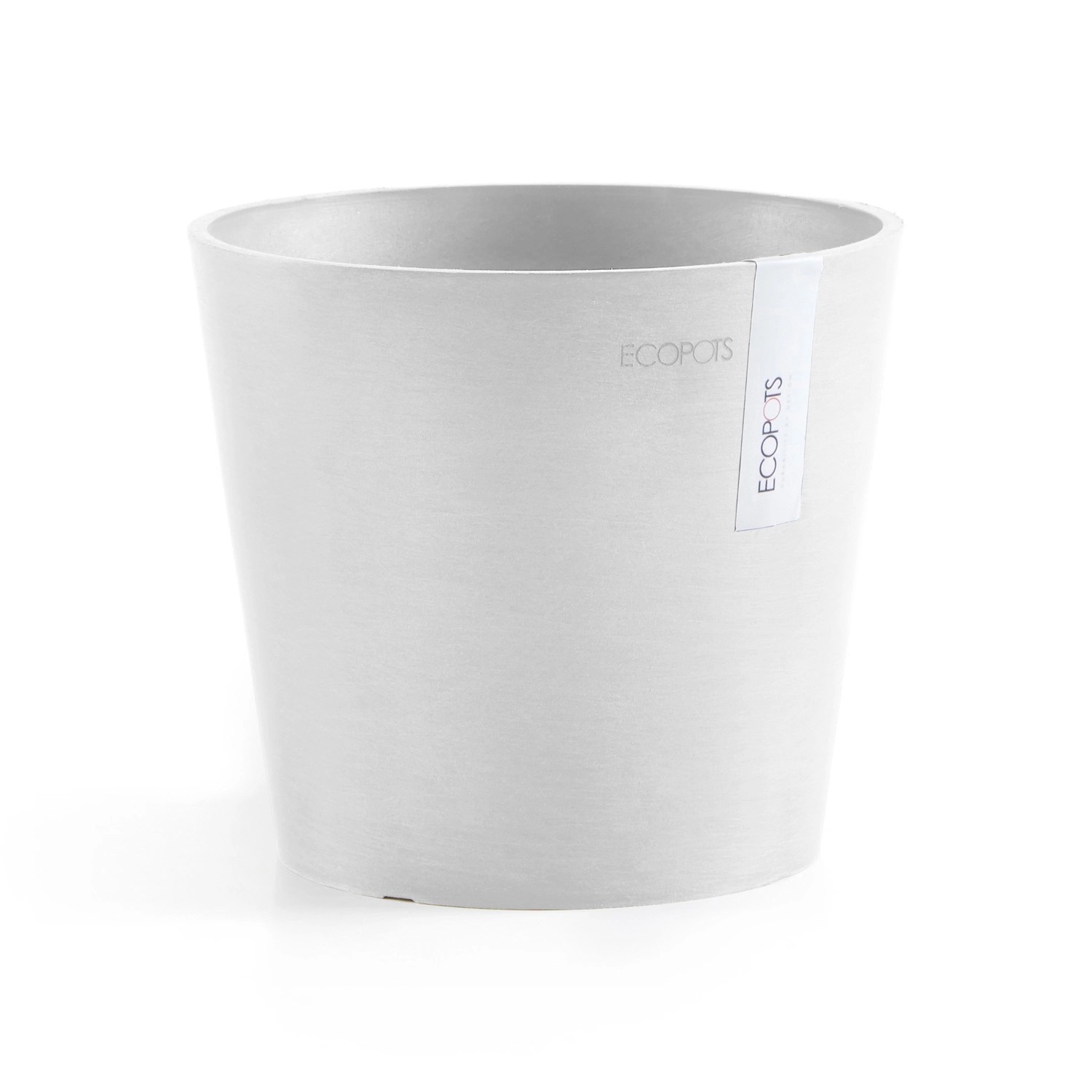 Ecopots Pflanztopf Amsterdam Mini Weiß 17 cm x 14,9 cm