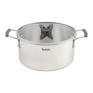Tefal Kochtopfset Tefal Opti&acuteSpace Edelstahlfarben, 6-teilig