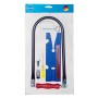 Pebaro Laubsäge-Set, 12-teilig in Tüte: Laubsäge, Brettchen, Zwinge, Sägeblätter, Schlüssel und Ahle.