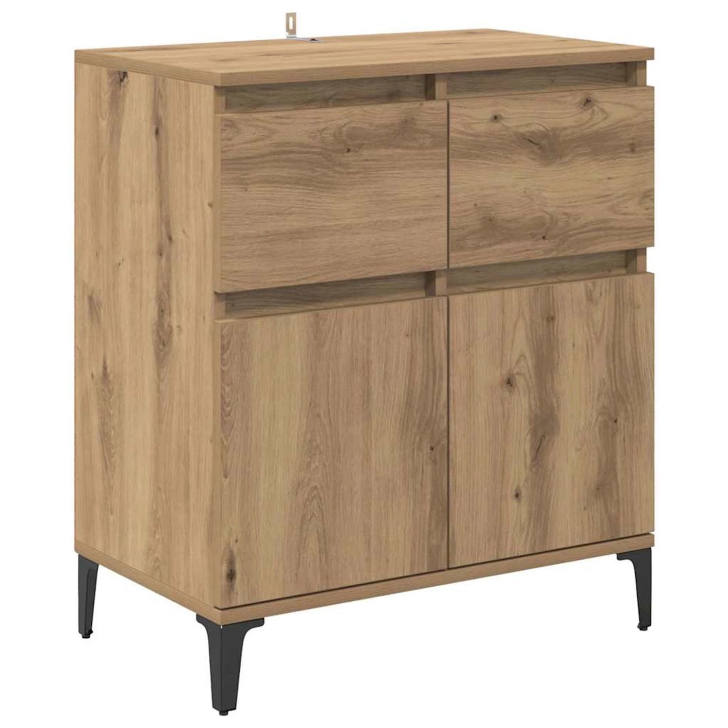 vidaXL Sideboard Artisan-Eiche 60 x 35 x 70 cm Verbundholz und Eisen 881219 günstig online kaufen